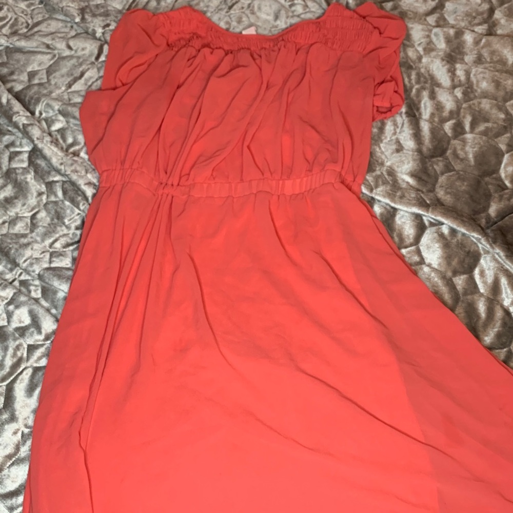 Paper Doll Peach Dress